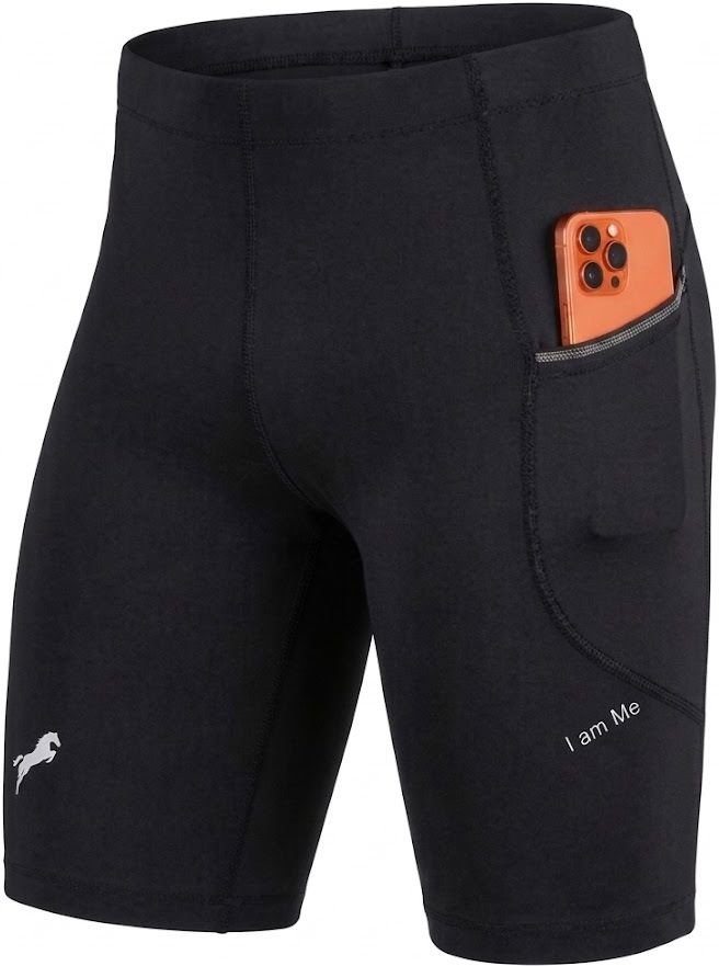 just rider Solid Men Black Tights-picture-29