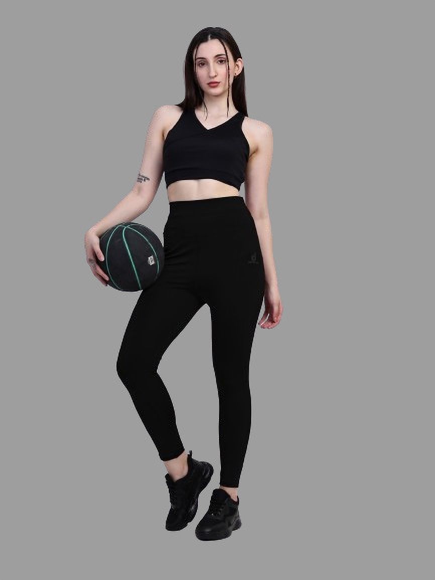 chandan tex fab Solid Women Black Tights-picture-25