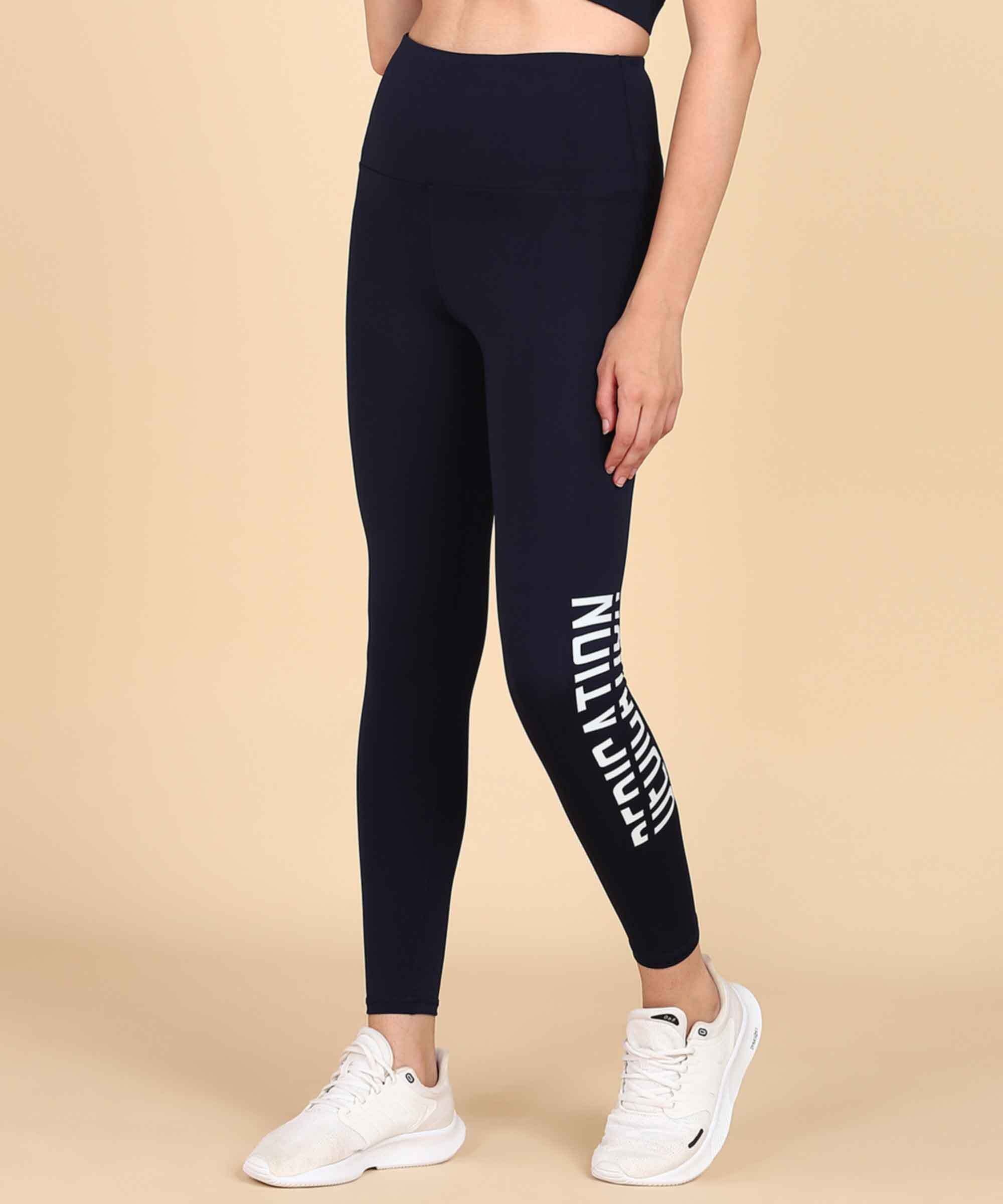nexstep Typography Women Blue Tights-picture-21