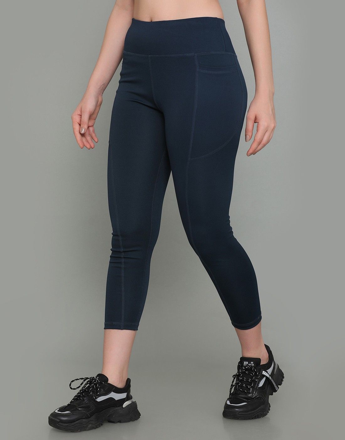 madact Solid Women Blue Tights-picture-14