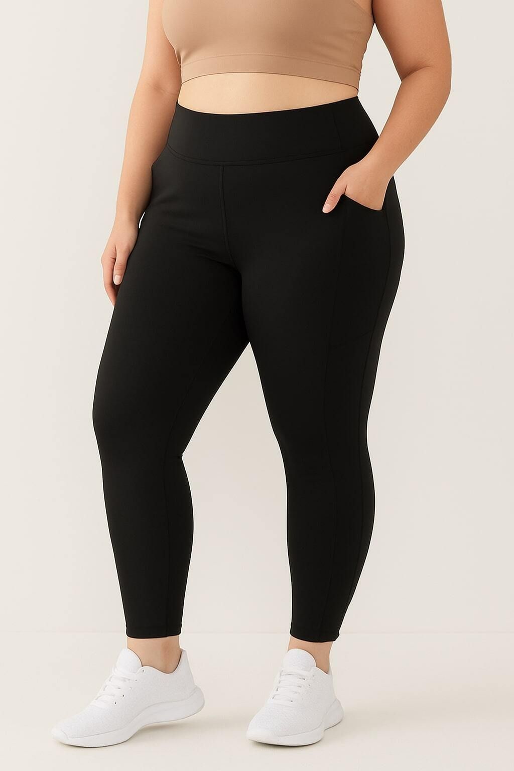 blinkin Solid Women Black Tights-picture-28