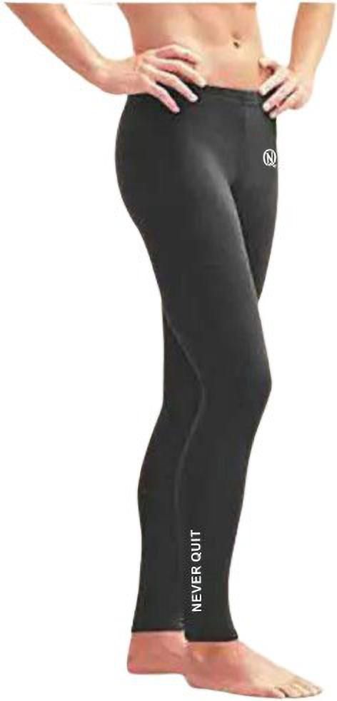never quit Solid Men Black Tights-picture-20