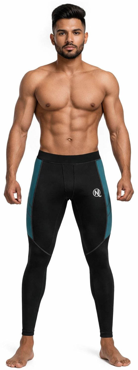 never quit Solid Men Multicolor Tights-picture-13