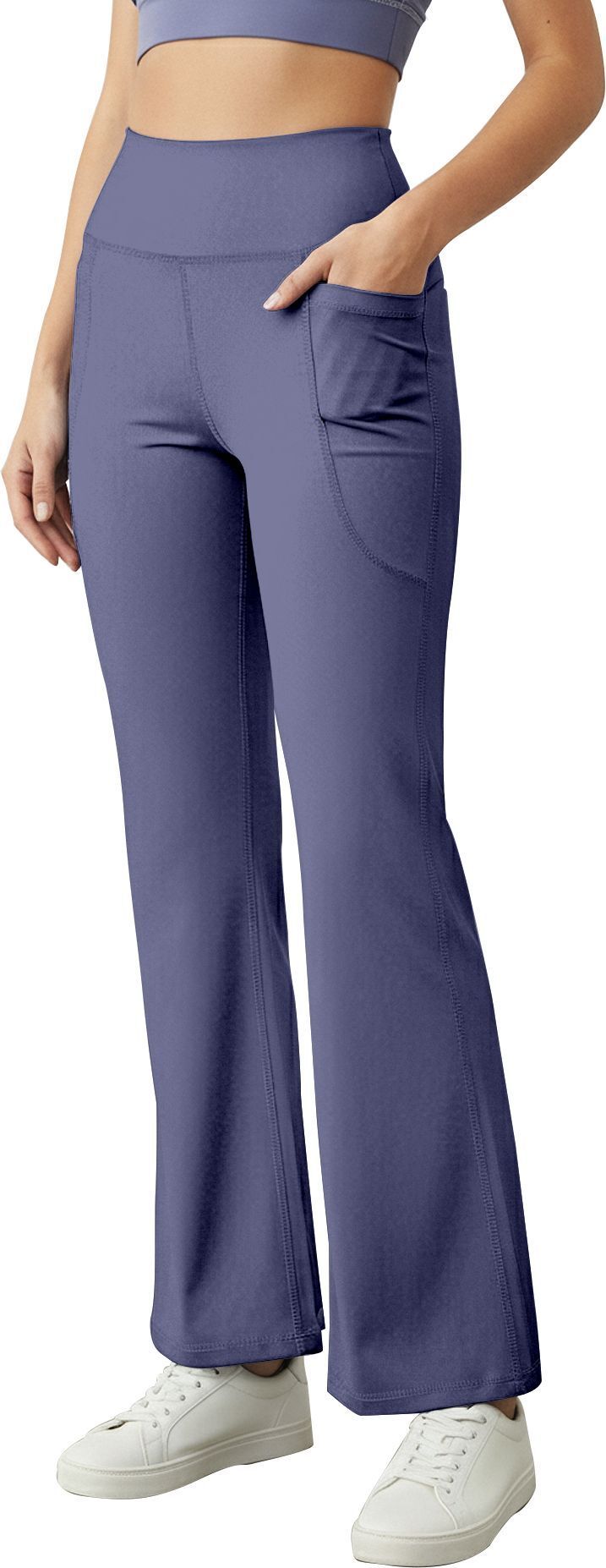 mehrang Solid Women Purple Tights-picture-24