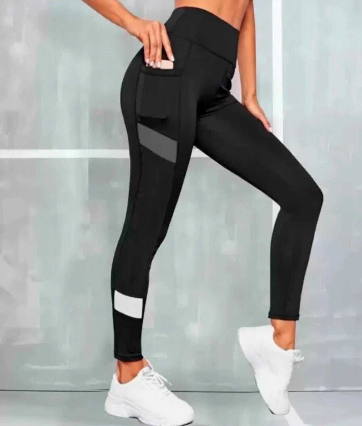 Solid Women Black Tights