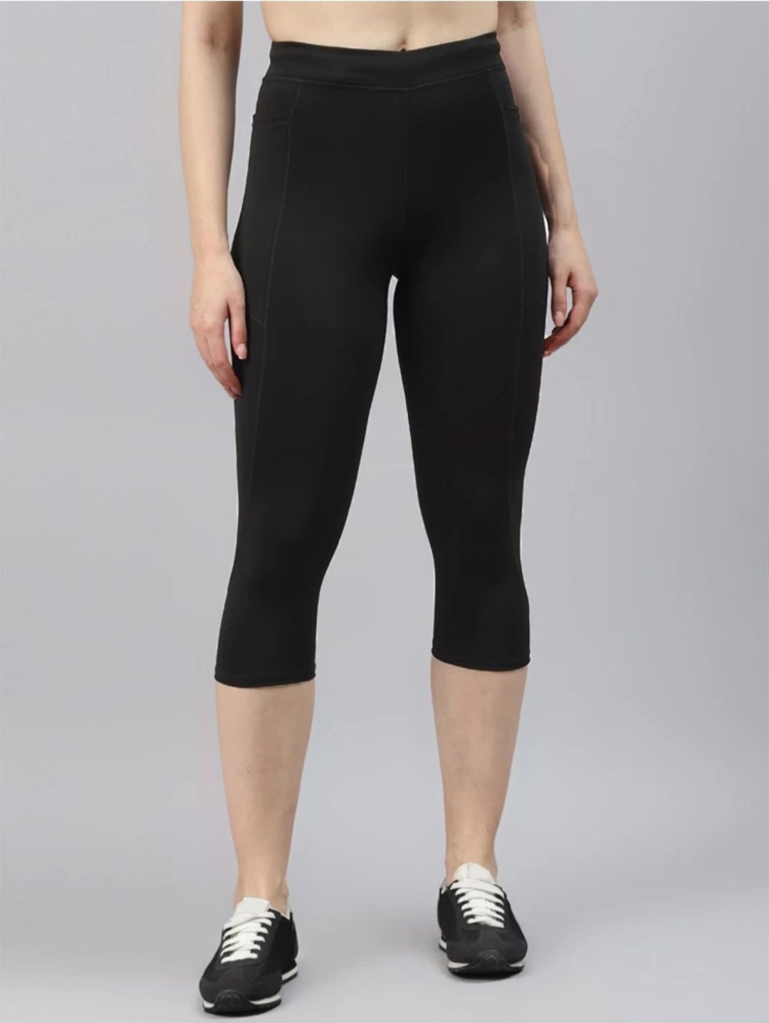 Solid Women Black Tights