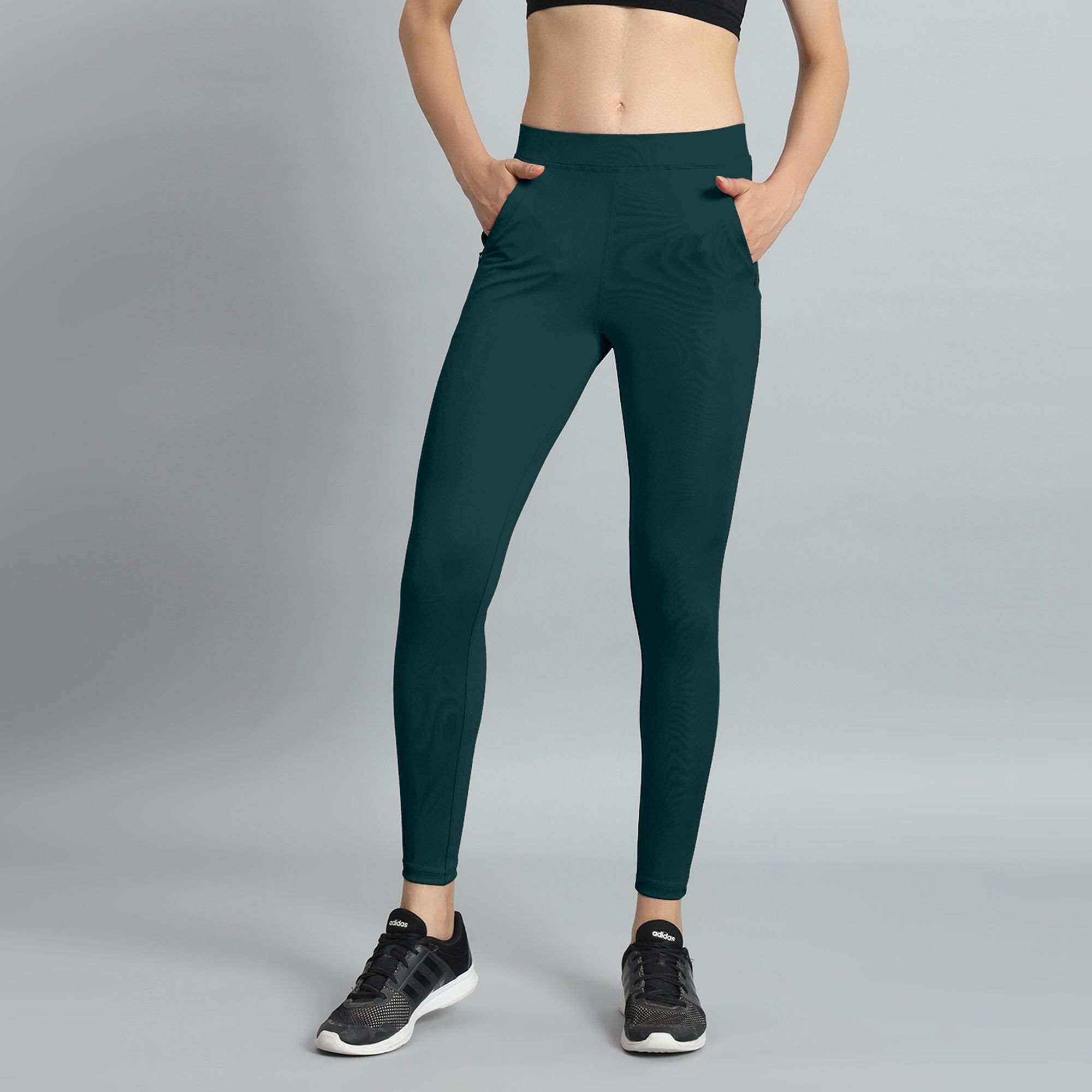 valley Self Design Women Dark Green Tights-picture-13