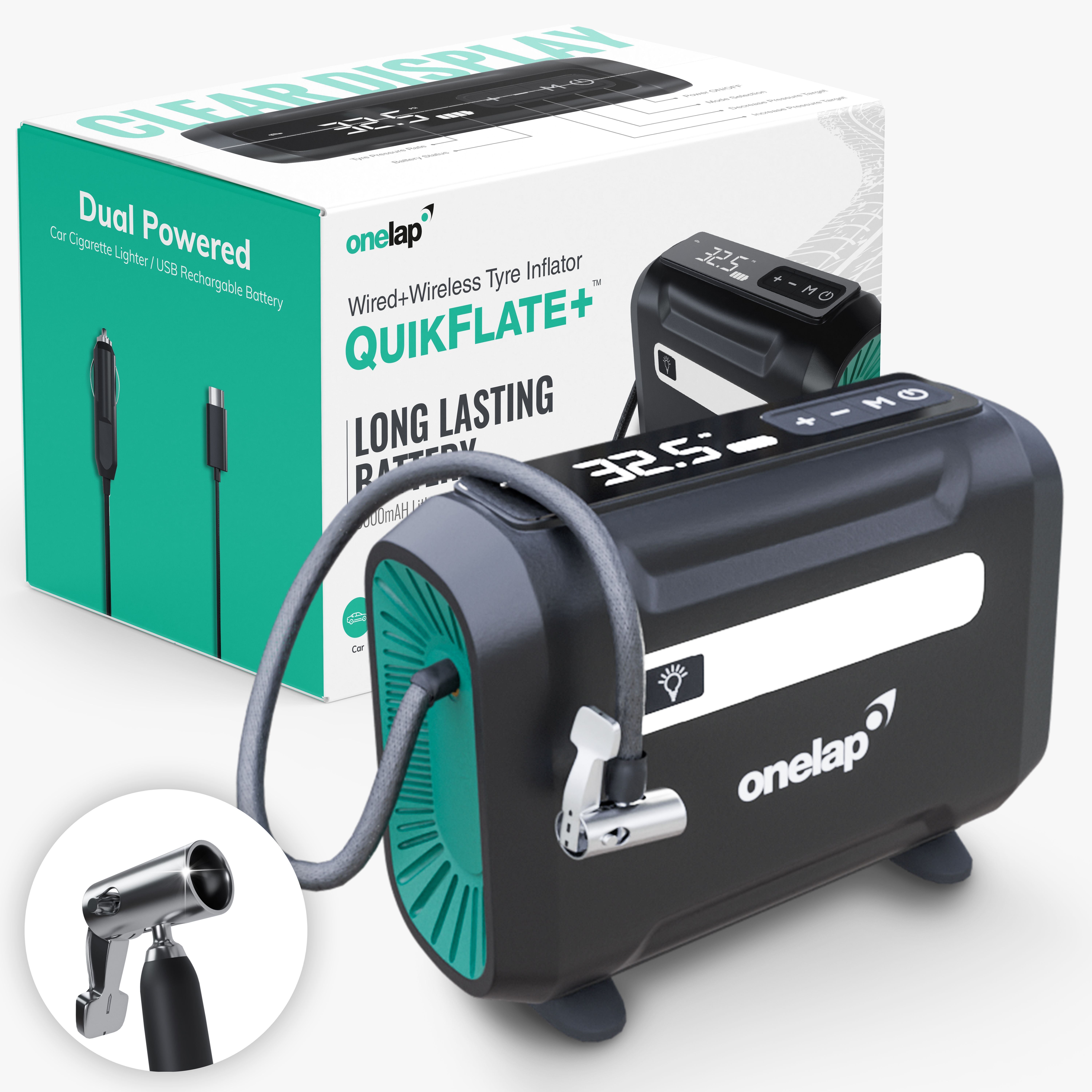 150 psi Tyre Air Pump for Car & Bike