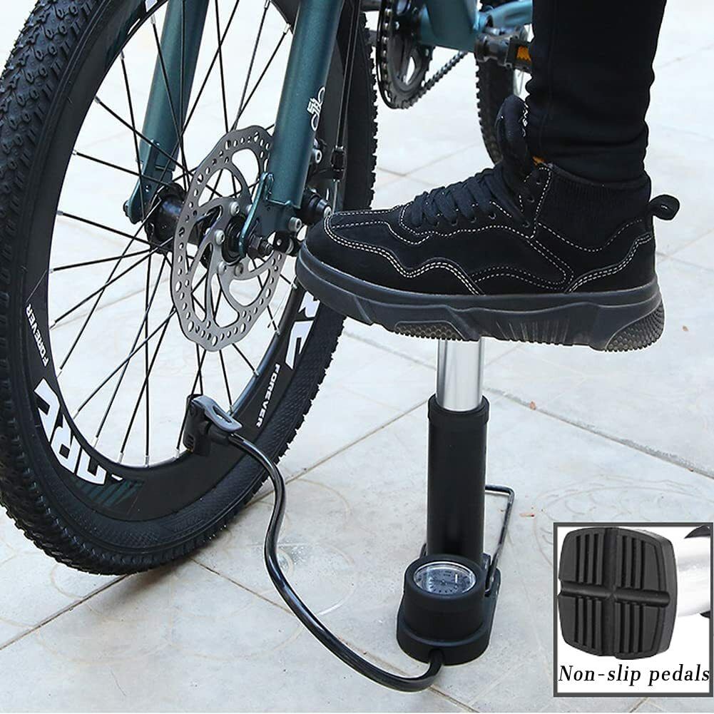 Mini Bike Pump Ultra-light Bicycle Foot Pumps with Pressure Gauge Ball, Balloon Ball, Balloon, Basketball Pump, Bicycle, Car, Handball Pump, Motorcycle, Volleyball Pump, Car Pump