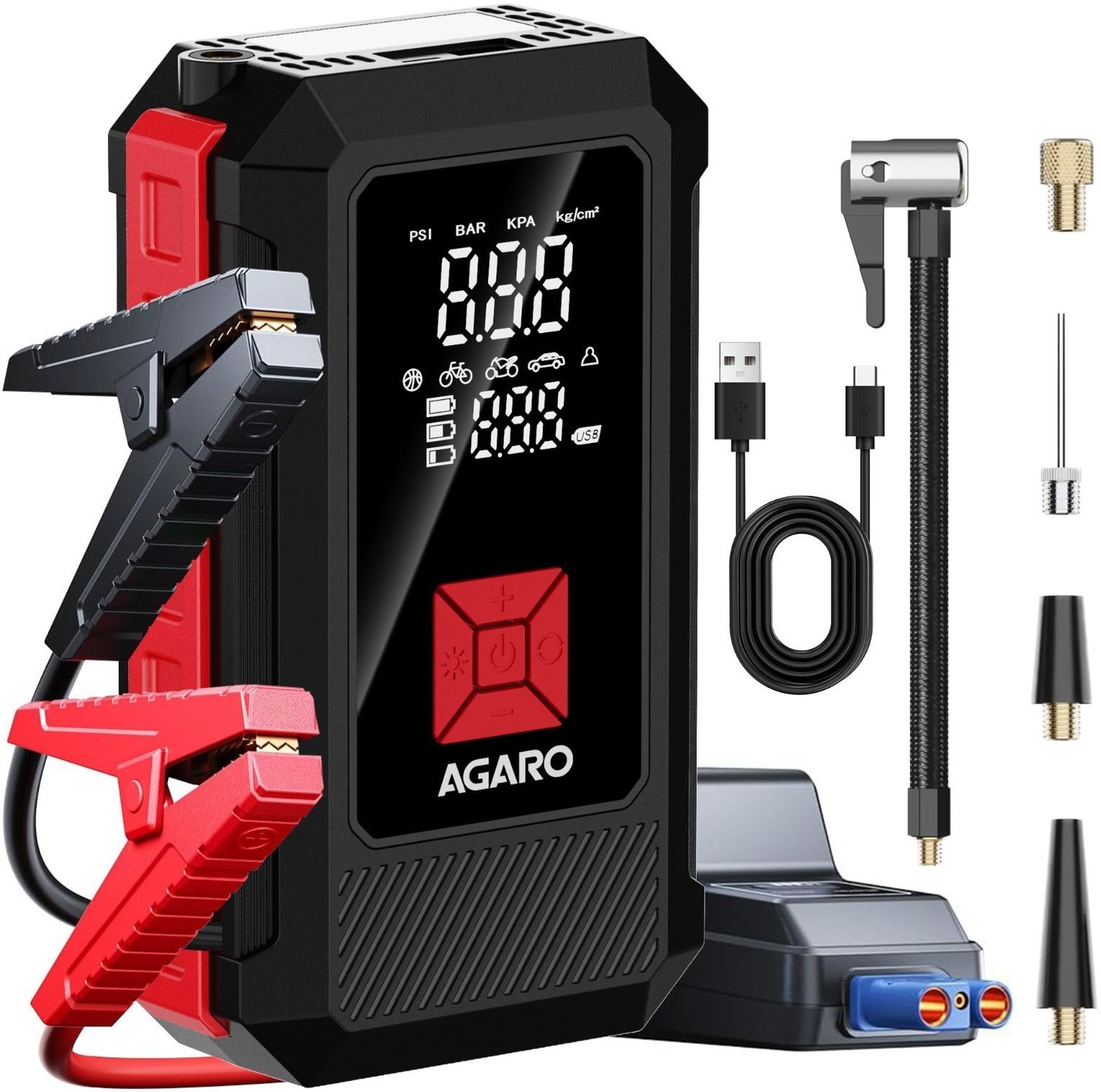 Regal Tyre inflator & Jump Starter 150 psi Tyre Air Pump for Car & Bike-image-21