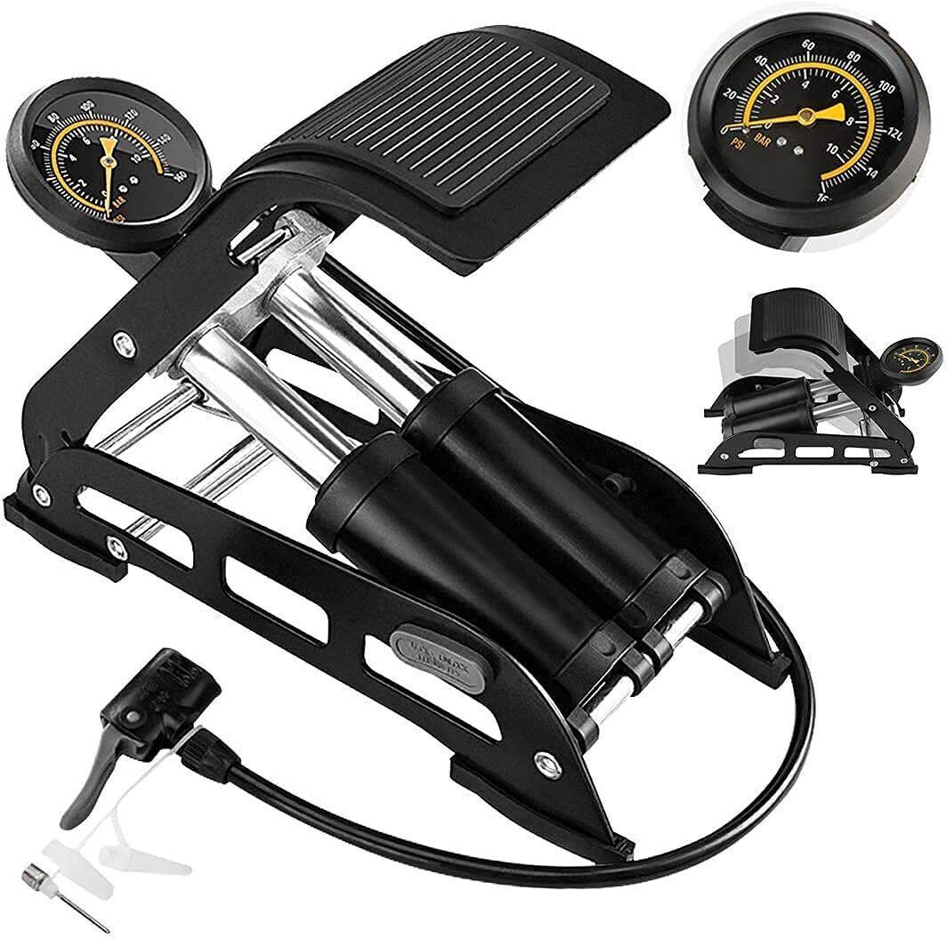 Pressure Foot Air Pump Car & Bike-192 160 psi Tyre Air Pump for Car & Bike-image-13