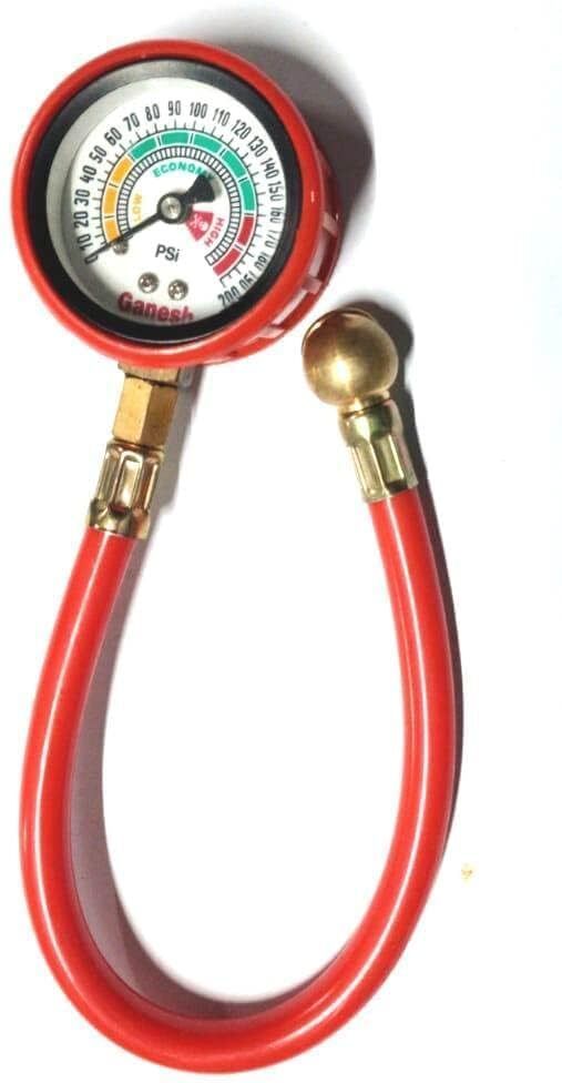 Analog Tire Pressure Gauge Analog Tire Pressure Gauge for Vehicles, Air check Meter with Rubber Hose 200PSI-image-32