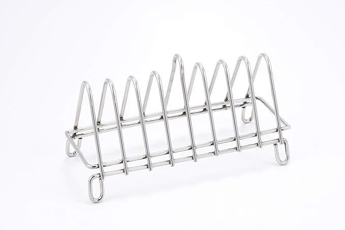 Stainless Steel 8-Slot Bread Toast Rack | Durable & Sleek Kitchen Stand 8 Slice Toast Rack