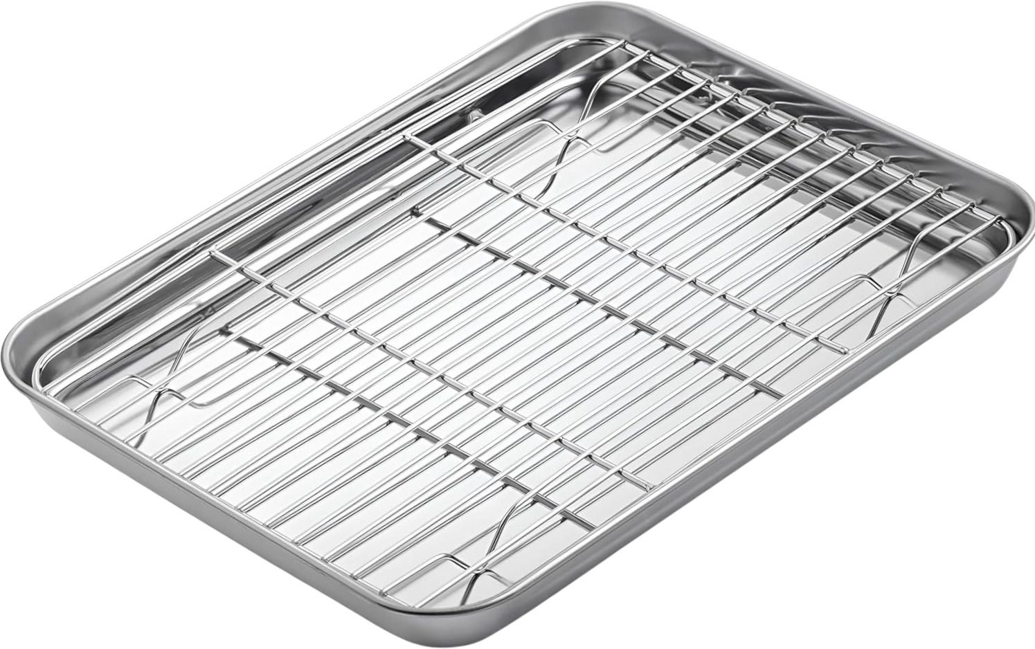 Heavy Duty Cooling Rack with Stainless Steel Drip Tray for Baking 0 Slice Toast Rack-image-34