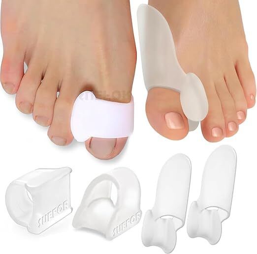 jeerzone Silicone Toe Separators For Fast Pain Relief - Free Size (Thum + Toe)-picture-11