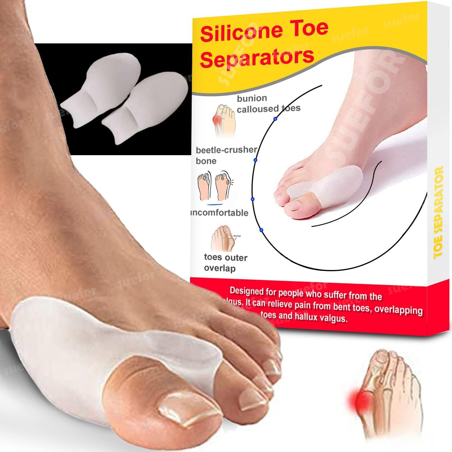 tizoq Silicone Gel Toe Separator for Feet-picture-18
