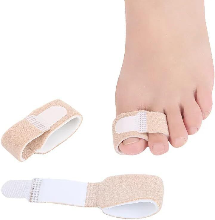 Hammer Toe Straightener Toe Separator Corrector Cushion Bandage Support 2 Pieces-image-3