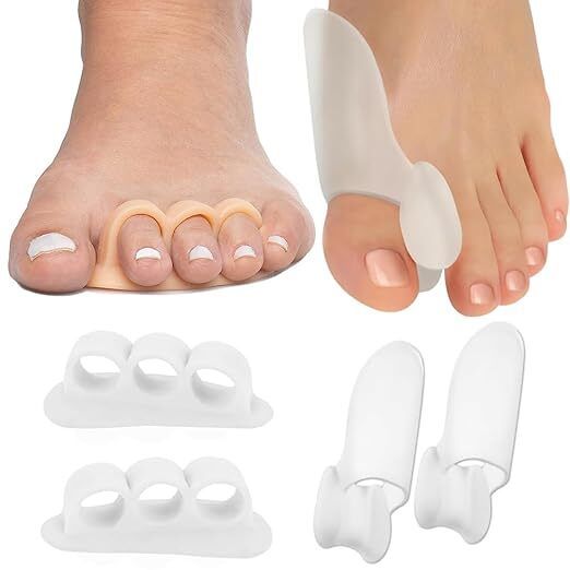 jeerzone Silicone Toe Separators For Fast Pain Relief - Free Size (New + Tpe)-picture-24