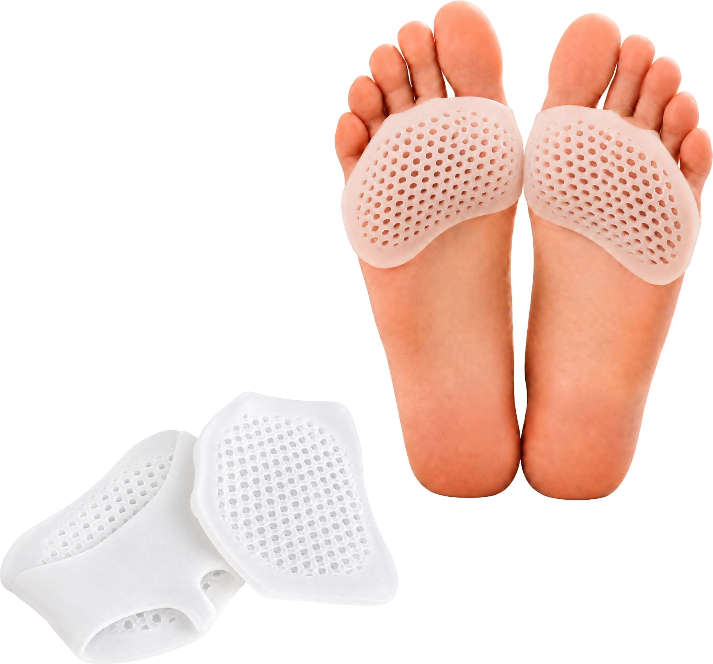 Soft Silicone Foot Pad Cushion for Forefoot Support 2 Pair-image-7