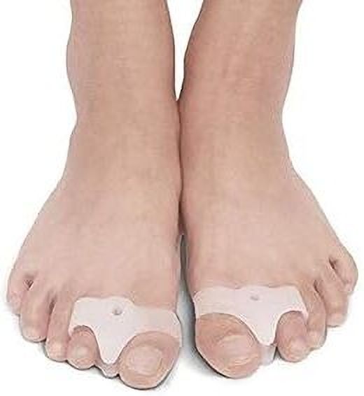 Silicone 2 Hole Toe Separator for women bunion foot toe straightener (1Pair)