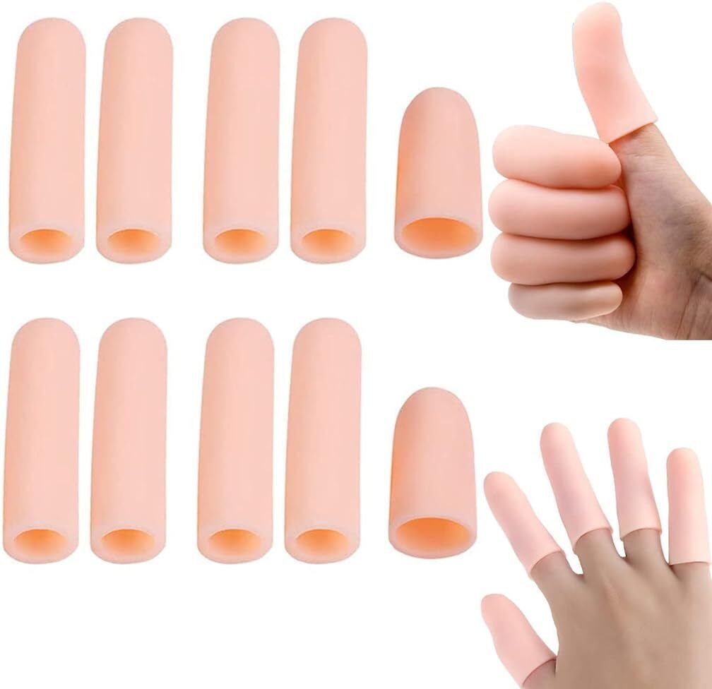 zibuyu Gel Finger Protector Sleeves 10pc Set for Arthritis Eczema Trigger Finger Care-picture-14