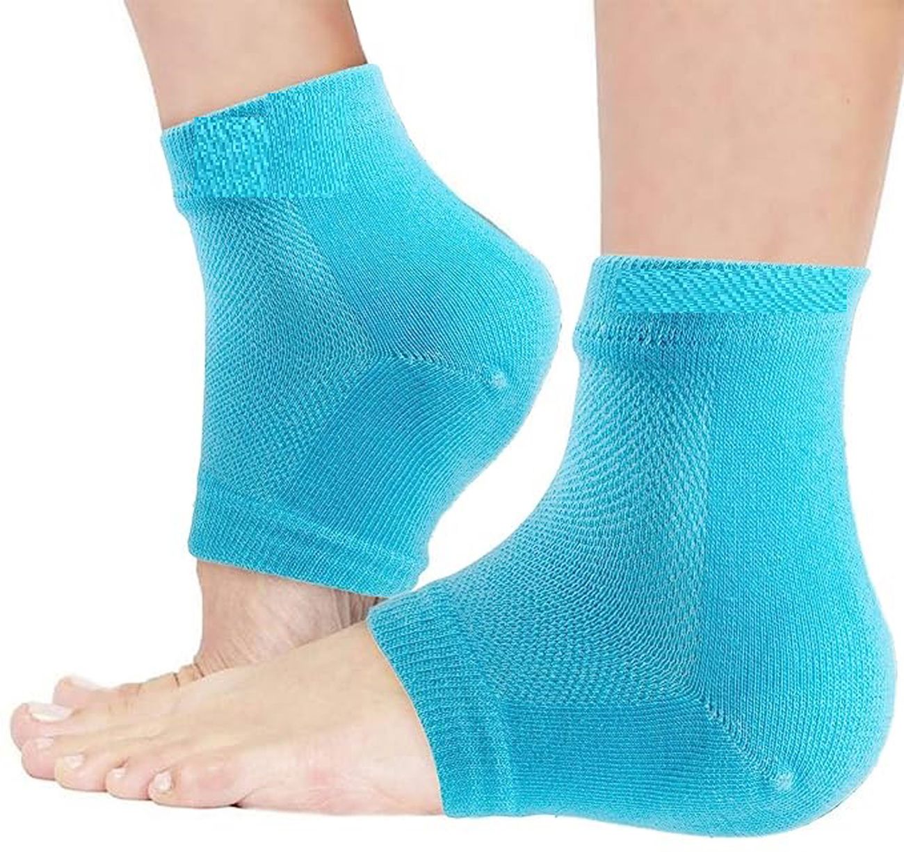 Anti heel crack set socks Fitness Band (Blue, Pack of 1)-image-5