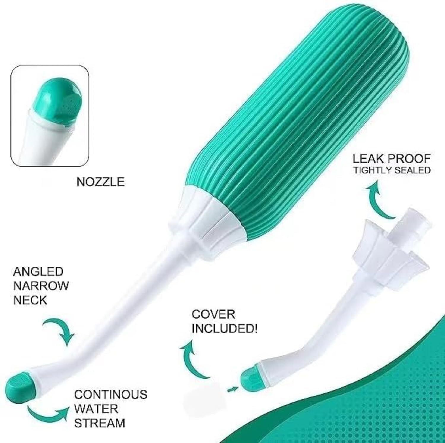 Portable bidet, Jet Spray for Toilet | Retractable, 2 angled Nozzles M42 Manual Bidets