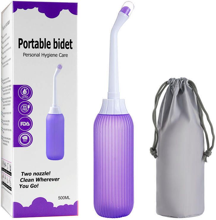 nimyank Portable bidet, Jet Spray for Toilet | Retractable, 2 angled Nozzles NI26 Manual Bidets-picture-27