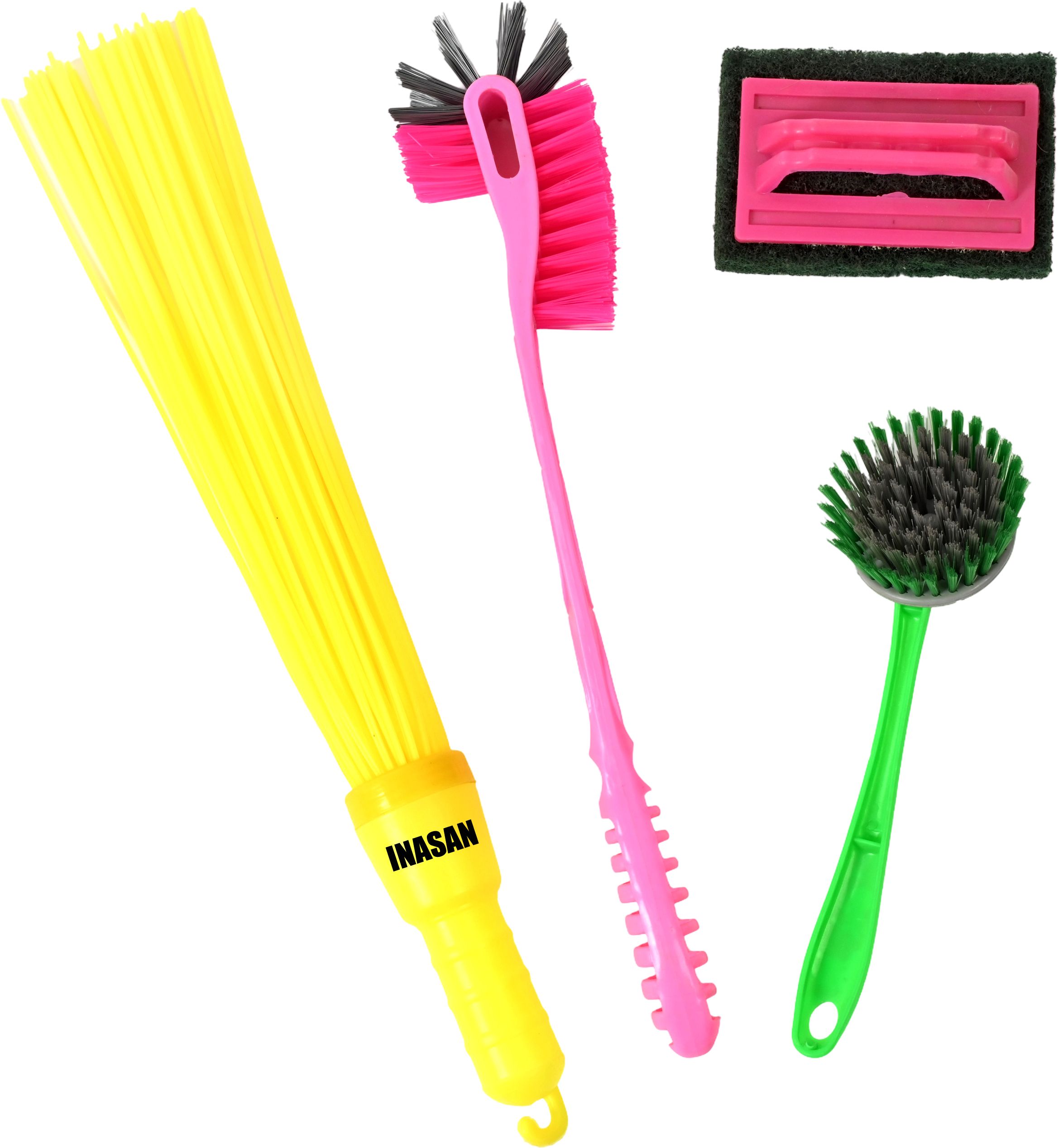 inasan bathroom cleaning set with handy sink brush pack of 4-picture-20