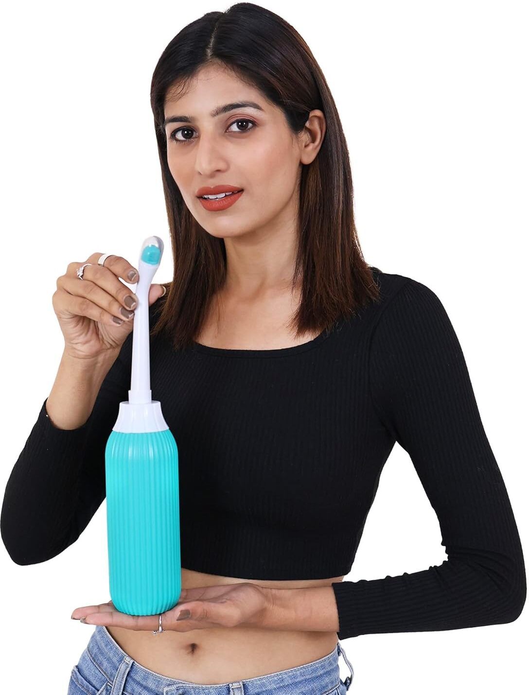 Portable bidet, Jet Spray for Toilet | Retractable, 2 angled Nozzles M76 Manual Bidets