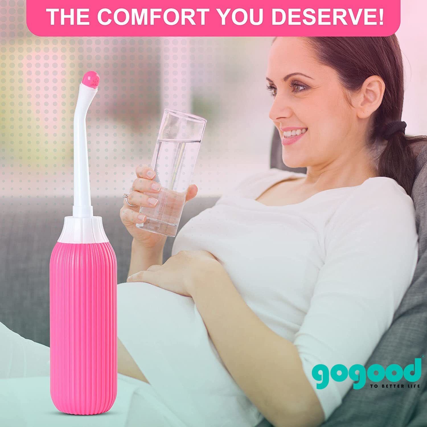 Portable bidet, Jet Spray for Toilet | Retractable, 2 angled Nozzles M113 Manual Bidets