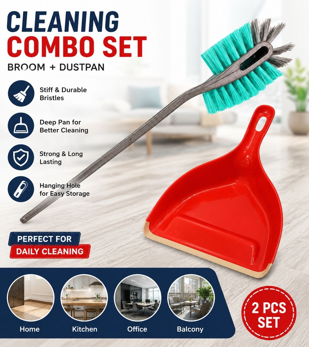 kitchfix Dustpanbrush with Holder-picture-26