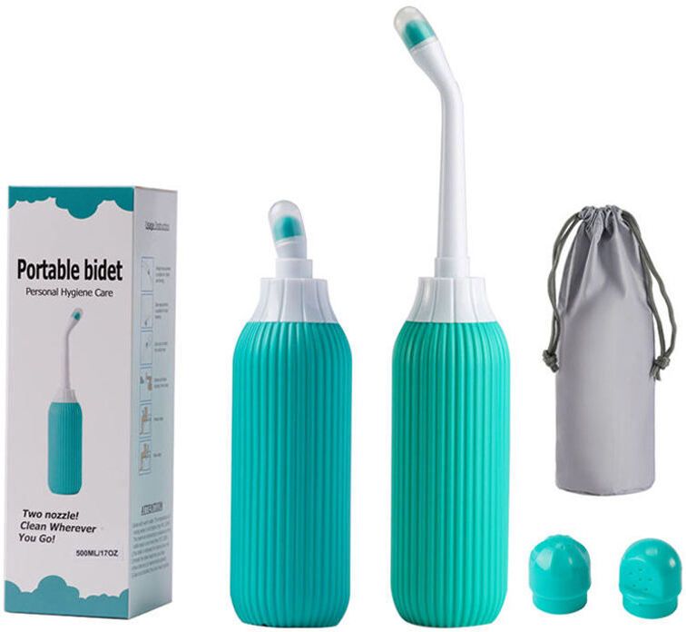 Portable bidet, Jet Spray for Toilet | Retractable, 2 angled Nozzles M305 Manual Bidets