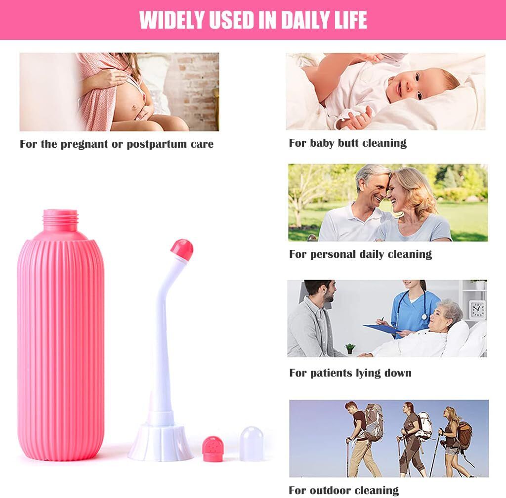 Portable bidet, Jet Spray for Toilet | Retractable, 2 angled Nozzles M86 Manual Bidets