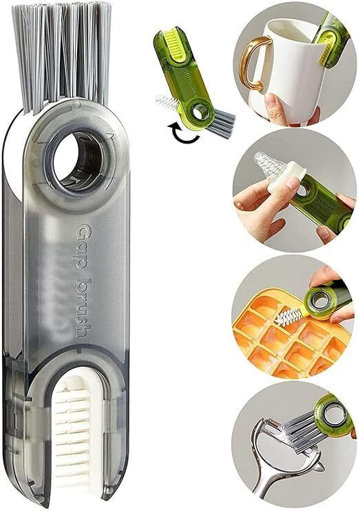 3 in 1 Bottle Cleaner Brush for Cup, Lid, Straw & Gap Cleaning Brush Tool-image-14