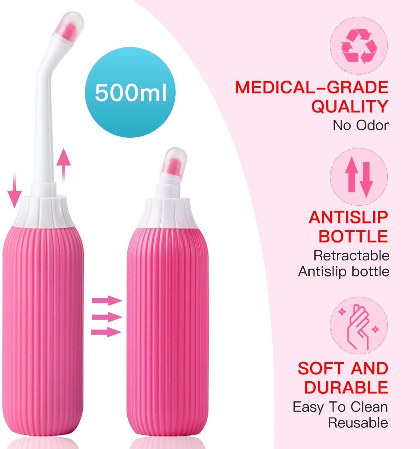 Portable bidet, Jet Spray for Toilet | Retractable, 2 angled Nozzles M138 Manual Bidets