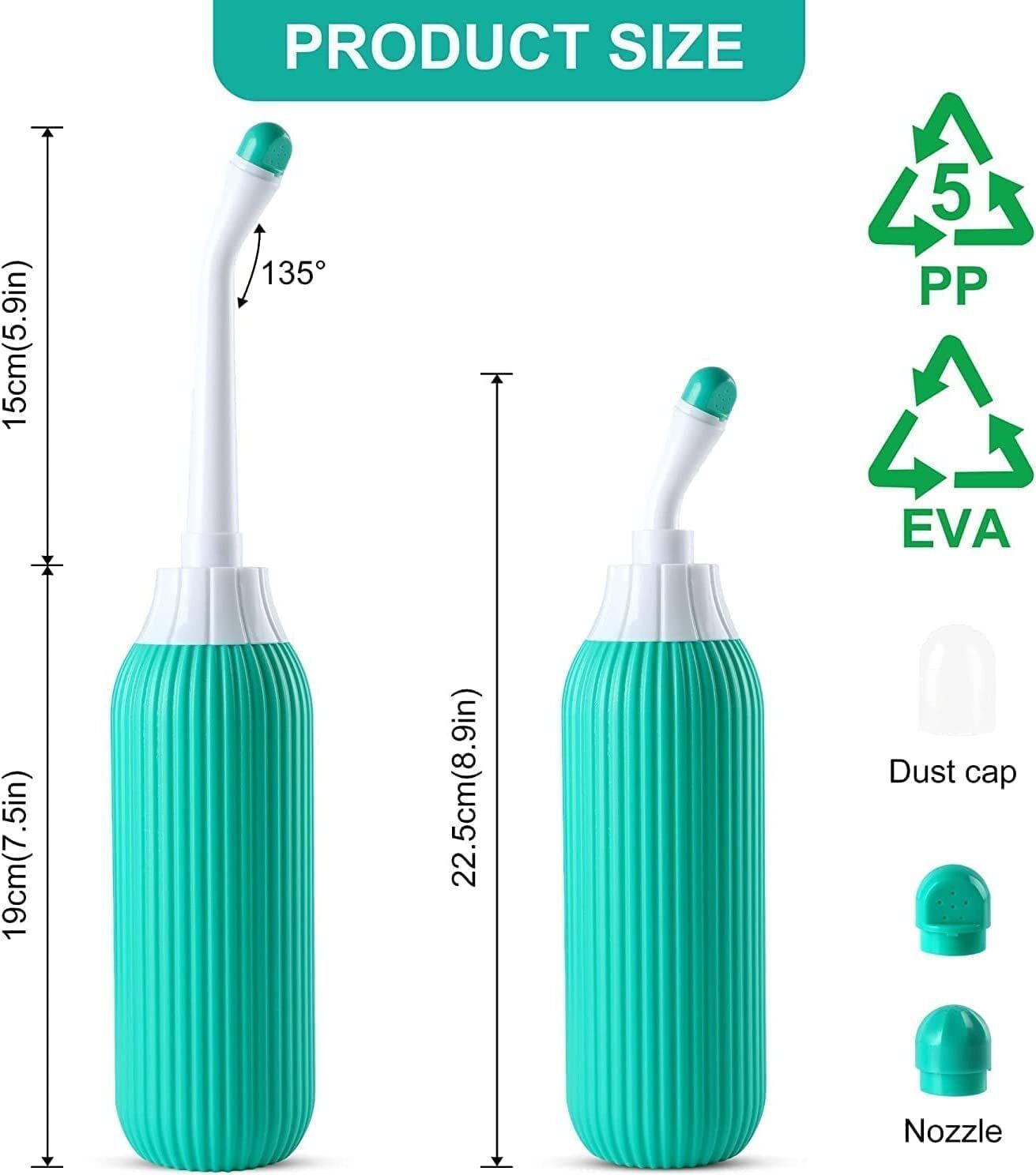 Portable bidet, Jet Spray for Toilet | Retractable, 2 angled Nozzles M131 Manual Bidets