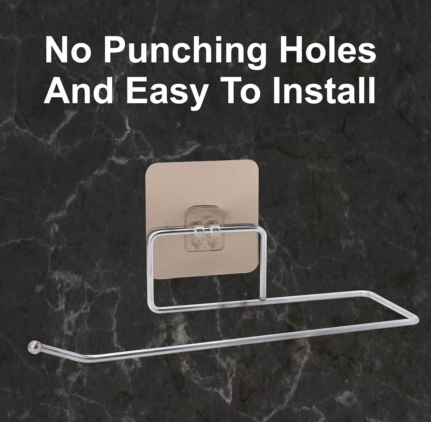 Self Adhesive Paper Roll ,Tissue Paper Stand Towel Hanger Rack Kitchen Bathroom Stainless Steel Toilet Paper Holder