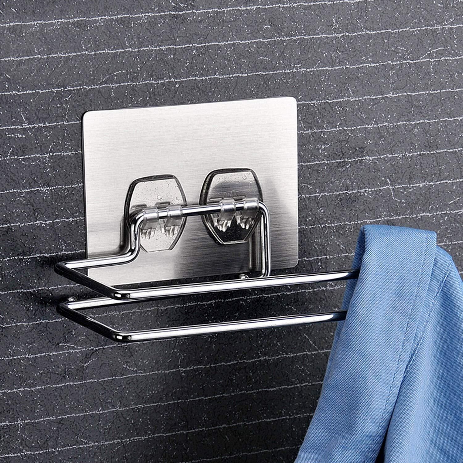 Stainless Steel Self Adhesive Toilet Paper Holder Kitchen Towel Rack Stainless Steel Toilet Paper Holder-image-47