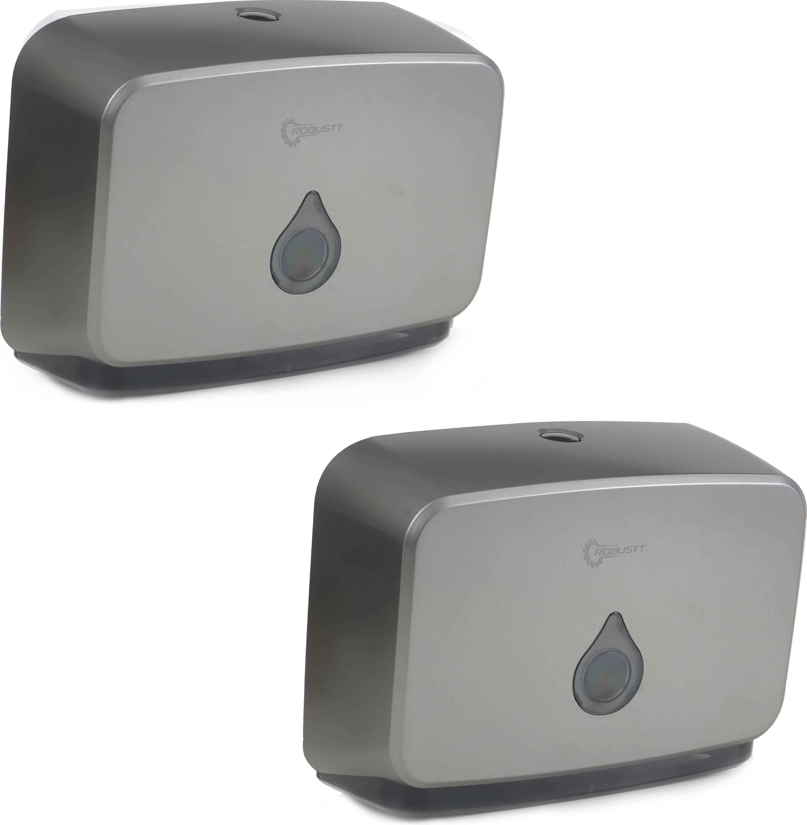 spotview Fold Paper Dispenser for Home Bathroom - Grey (Pack of 2) Plastic Toilet Paper Holder-picture-7