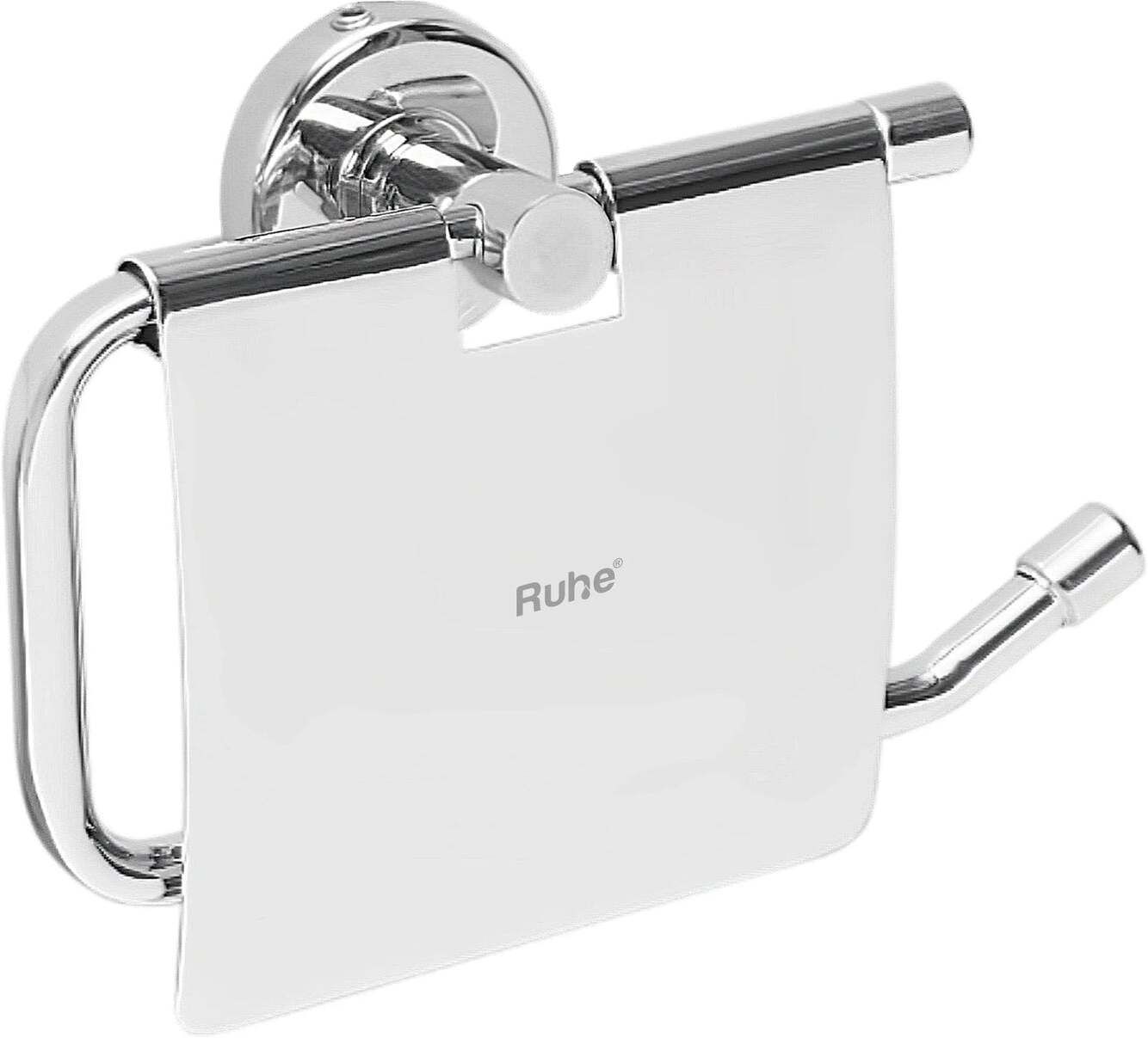 Solar Premium Grade S.S Toilet Tissue Holder with Flap for Bathroom | Stainless Steel Toilet Paper Holder-image-32