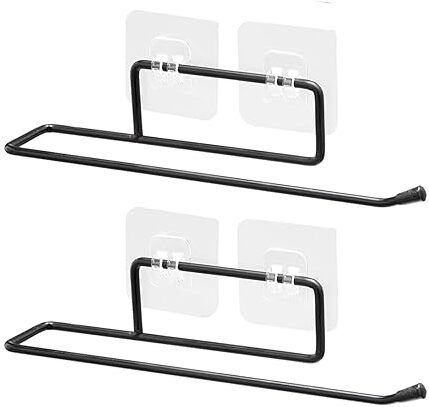 Paper Towel Holder with Magic Adhesive | Wall Mount Kitchen Roll Bar Steel Toilet Paper Holder-image-21
