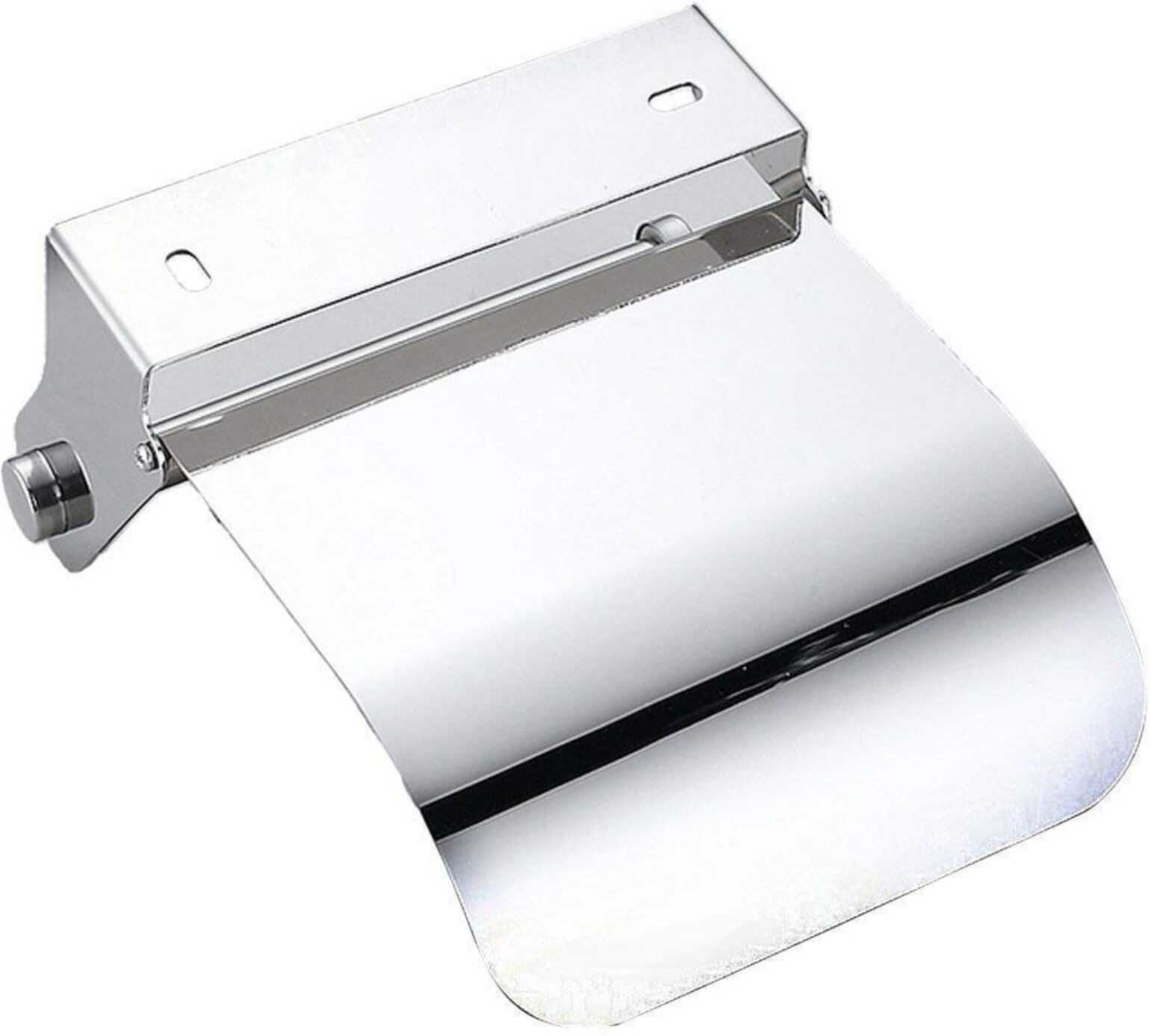 Stainless Steel Wall Mounted Toilet Paper Holder with Lid Stainless Steel Toilet Paper Holder-image-17
