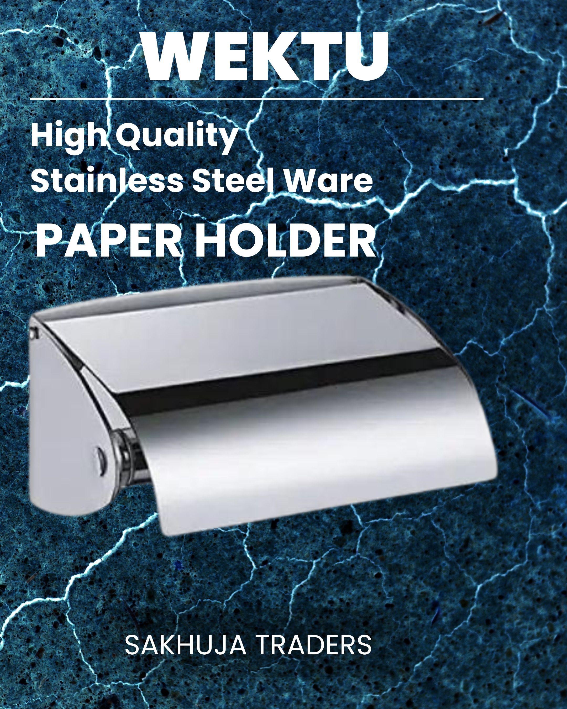 wektu Premium Stainless Steel Paper Holder/Napkin Holder/Toilet Paper Holder/1PC/009 Stainless Steel Toilet Paper Holder-picture-16