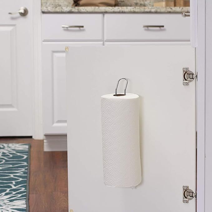 indian decor 1225 Paper Towel Holder Mount for Wall and Cabinet Doors Iron Toilet Paper Holder-picture-20