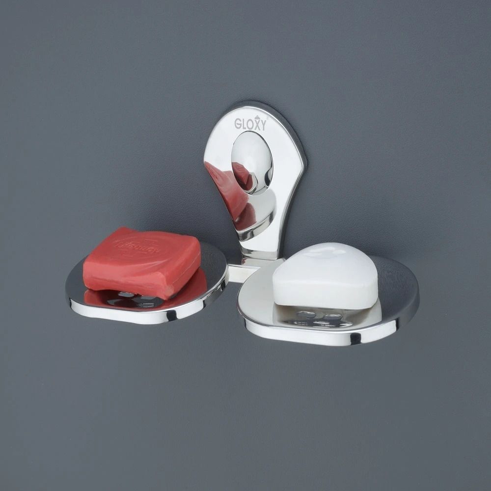 Stainless Steel Soap Dish Holder | Rustproof Bathroom Soap Stand Stainless Steel Toilet Paper Holder-image-4