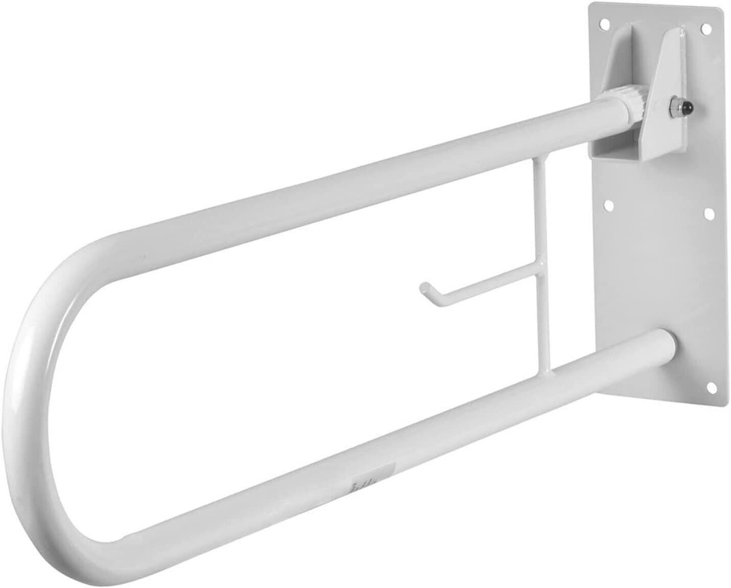iris Fold Away Grab Bars for Bathroom Iron Toilet Paper Holder-picture-5