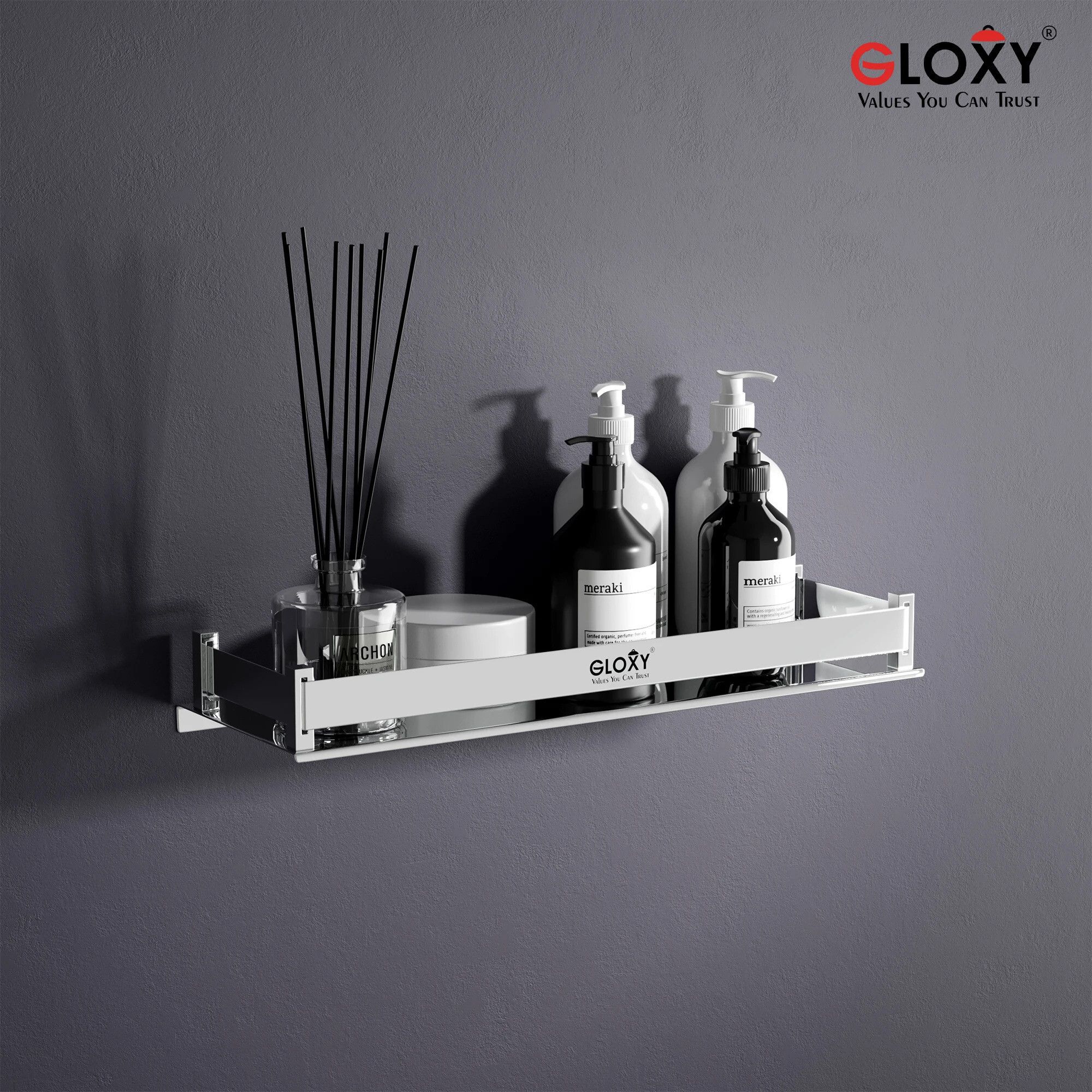 Wall Mount Stainless Steel Single Layer Shelf Rack For Bathroom and Kitchen Stainless Steel Toilet Paper Holder-image-37