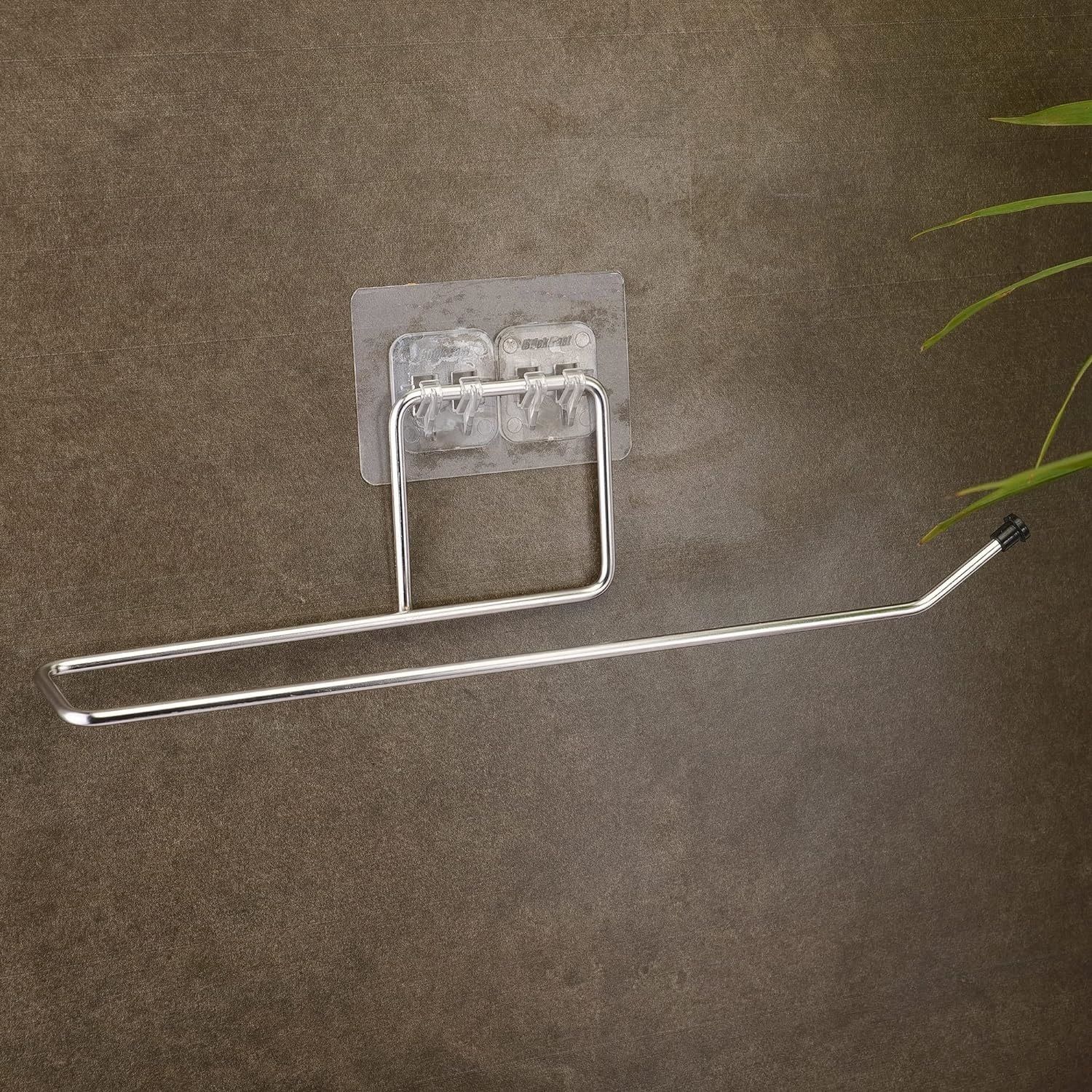 Stainless Steel Tissue Hanger Wall Mount Towel Hanging Holder Magic Adhesive Pad Stainless Steel Toilet Paper Holder