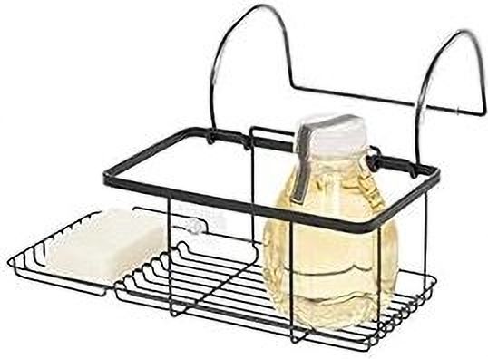 indian decor 28180 Metal Over The Side Bathtub Caddy Basket for Master Iron Toilet Paper Holder-picture-48